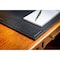 Dacasso Black Crocodile Embossed Leather Side-Rail Desk Pad/Desk Protector, 34" x 20" PR-2201 - alternate 6